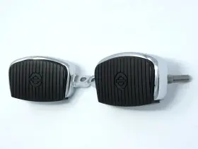 50500290 Harley-davidson Genuine Xl1200t Superlow Chrome 3 Inch Mini Footboards Nice