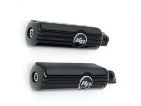 50500678 Harley-davidson Genuine Defiance Black Anodized Footpegs Nice
