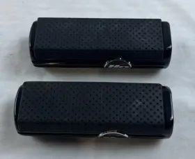 50500804 Harley-davidson Genuine Black Gloss Defiance Footpegs