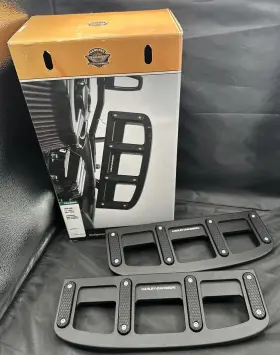 50501680 Harley-davidson Endgame Rider Footboards Black Anodized