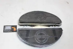 50599-85 Harley-davidson 86 Touring Softail Oem Half Moon Floor Floorboard Foot Rest Set Pair