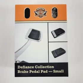 50600182 Harley-davidson Small Chrome Defiance Brake Pedal Pad
