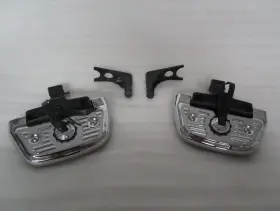 50602-00a Harley-davidson 00-17 Softail Passenger Floorboards With Concho Covers