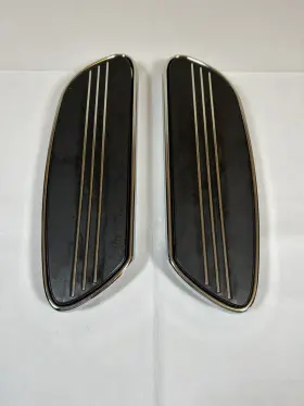 50689-04 Harley-davidson Touring Floorboards Left And Right Side Chrome With Inserts