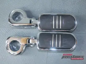 50957-02c Harley-davidson Genuine Streamliner Highway Pegs Billet Mounts Chrome 1 1/4 Inch
