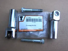 51039-05 Harley-davidson 00-up Softails Oem Pair 3ftft Chrome Passenger Peg Supports Pins And Clips