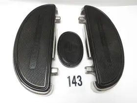 51345-05 Harley-davidson New Pair Of Nostalgic Half Moon Floorboards For Softail Fl 86-17 51345 08