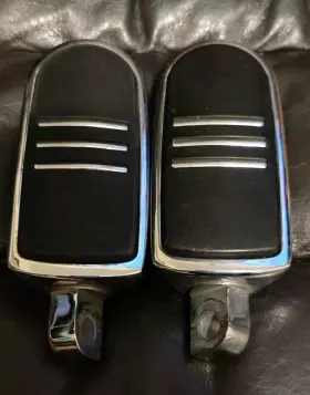Bin-c4 Harley-davidson Genuine 88-22 Black Streamliner Touring Passenger Foot Pegs Oem