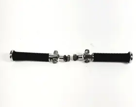 C27828 Harley-davidson Chrome Rubber Passenger Highway Engine Guard Foot Pegs Genuine Oem