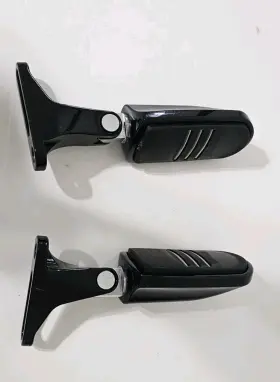 F5-03249 Harley-davidson Oem 88-24 Streamliner Touring Passenger Foot Pegs And Mounts Black