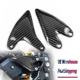 Hm-039-ninja400-txwka49-cb Heinmo For 2024-2025 Z500 Ninj 500 Real Carbon Fiber Footpeg Heel Plate Guard Footrest
