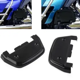 Hkseller-au 331234455534 1 Pair Black Passenger Footboard Floorboard Covers For Harley Touring Road Glide