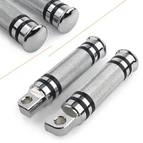 Hkseller-au 420014916584 Passenger Foot Pegs H-d Male Mount Footpegs Footrests Fit Harley Chrome