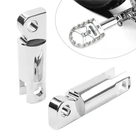 Hkseller-au 550744443583 Pair Male Mount Foot Peg Extensions For Harley Sportster Softail Dyna Chrome