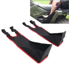 Hkseller-au 834561234877 2x Red Universal Adjustable Foldable Atv Rear Passenger Seat Foot Rest Footpegs