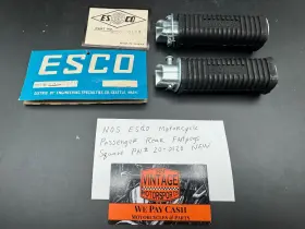 20-0120 Honda Vintage Passenger Rear Foot Pegs Square Pn # Brand Esco New