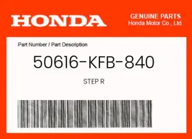 50616-kfb-840 Honda Genuine Step R -