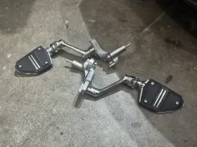 60305 Honda Goldstrike 3-way Adjustable Highway Peg Mounts With Twin Rail Footrest Gol