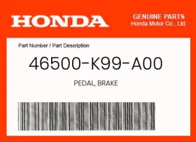 46500-k99-a00 Honda Oem Parts Genuine Pedal Brake -