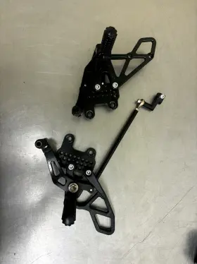 Rs273k Honda 08-16 1000rr Vortex Rear Sets Black Foot Pegs Rearsets Adjustable Used Cbr