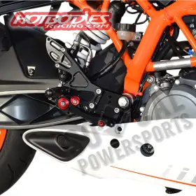 91401-2500 Hotbodies Racing Fully Adjustable Rearset - Black 914012500