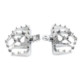 Hotsalecenter 420017137580 Wide Foot Pegs Mx Style Floorboard For Harley Touring Sportster Softail Dyna D