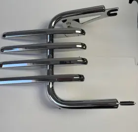Usmt502-003b-cd Httmt Chrome Enlarged Detachable Stealth Luggage Rack For Harley Touring Flhr Fltr 09