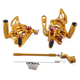 Hukyu 612046225547 Motor Adjustable Rearsets Rear Set Foot Pegs For Aprilia Rsv4 2009 2010-11
