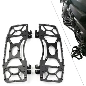 Hukyu 612047580744 Wide Foot Pegs Floorboard Floor Board Mx For Touring Electra Road Glide Dyna Fld