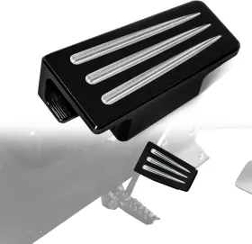 Ht7563 Hutexico Billet Aluminum Larger Brake Pedal For Can Am Ryker Footboards Black