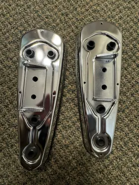5414616 Indian Oem Motorcycle Driver Chrome Floorboards Pair With Pads
