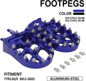 D111403423 Jfg Racing Dirt Bike Foot Pegs Cnc For Ttr110 Ttr110e 2011-2023 Blue