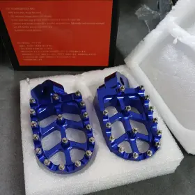 M11140070-d Jfg Racing Foot Pegs Motorcycle Footpeg Pedals Cnc For Pw50 1981-2024 Pw80 1983-2006 Blue