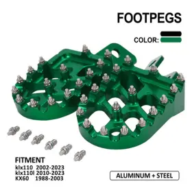 M111403433-d Jfg Racing For Klx110 2002-2024 Klx110l 2010-2024 Kx60 Cnc Dirt Pit Bike Foot Pegs