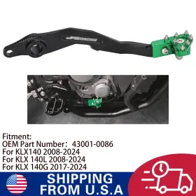M13190471-d Jfg Racing Motorcycle Rear Brake Pedal Foldable Foot Lever For Klx140/140l 2008-2023