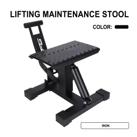 M33140021-a Jfg Racing Motorcycle Lift Stand 1000lbs Universal For Dirt Pit Bike Off Road Black Iron