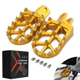 Y111405155 Jfg Racing Dirt Bike Foot Pegs Cnc Motorcycle Footpegs Rests For Medium Gold