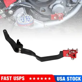 C13190406-d Jfgracing Crf110f Rear Brake Pedal Lever For 2013-2024 Motorcycle Dirt Bike Red