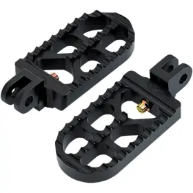 08-56-4b Joker Machine Long Serrated Footpegs - Black Anodized