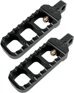 08-61-1b Joker Machine Footpegs Narrow Serrated Blk Harley Flhrse5 Cvo Road King 2013