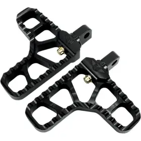 08-62-1b Joker Machine Adjustable Serrated Heel Footpegs - Black Anodized