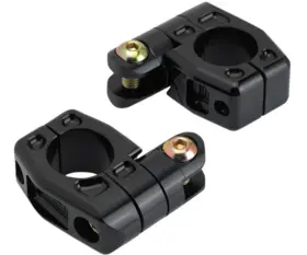 08-643-1b Joker Machine Highway Peg Mounts With 1-1/8 Inch Offset - Black Anodized