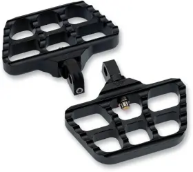 08-644-5b Joker Machine Mini Serrated Floorboard - Black Anodized Motorcycle Street Bike