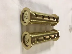 Jts Cycles Jtpegbrass50 Genuine .50 Caliber Bmg Bullets In Brass Footpegs Harley Davidson