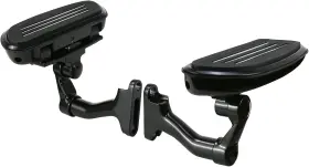 Junjumoto 797444737066 Adjustable Streamliner Passenger Footboard Black With Bracket #1