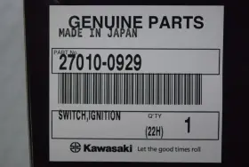 27010-0929 Kawasaki Oem Ignition Switch