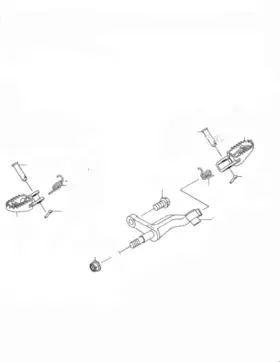 34003-0084-458 Kawasaki 2009 - 2023 Klx250 Klx300 Genuine Comp Step Holder Left Right Set