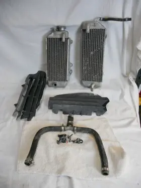 422134-4511 Kawasaki 422174-4501 2009-10 Kx250f Radiator Set Guards Louvers Hose
