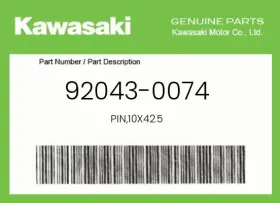 92043-0074 Kawasaki Genuine Pin 10x42.5 -