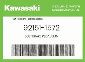 92151-1572 Kawasaki Genuine Bolt Brake Pedal 8mm -